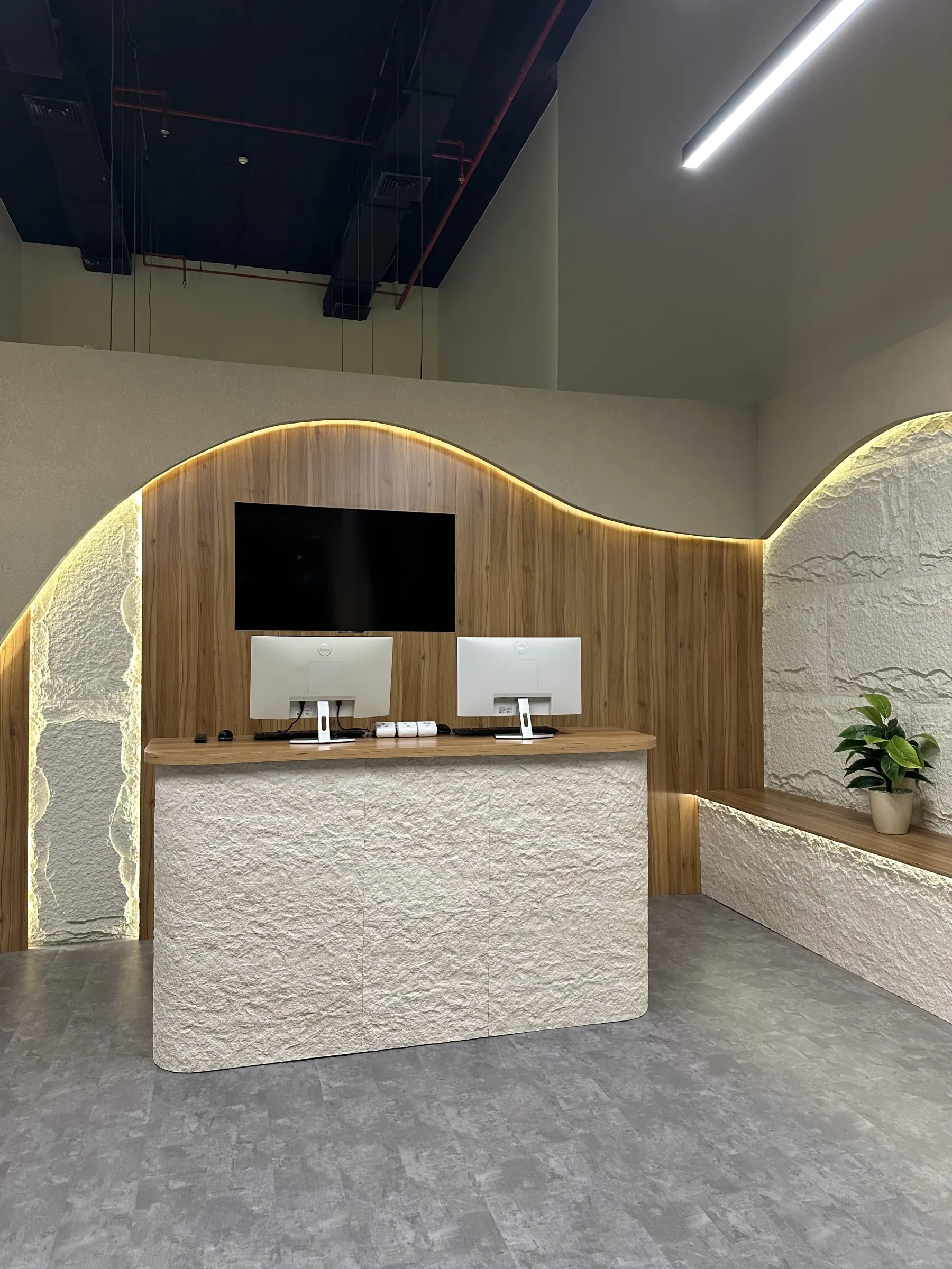 Reception desk at NEXFIT Wellness