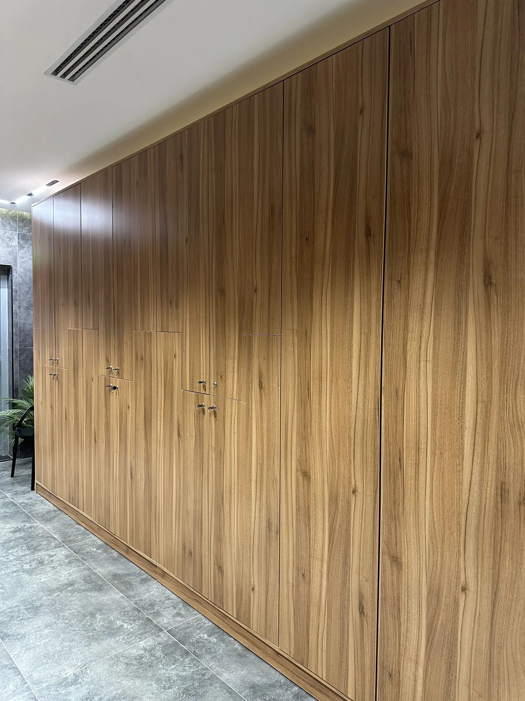 Wood detail inside NEXFIT Wellness